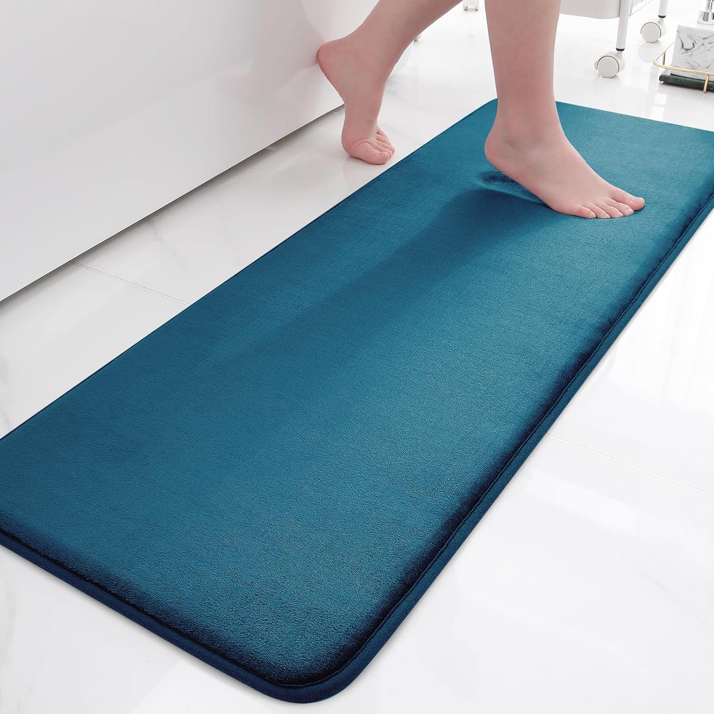 Smiry Memory Foam Bath Mat – Ultra Soft, Absorbent, Non-Slip Rug for Bathroom