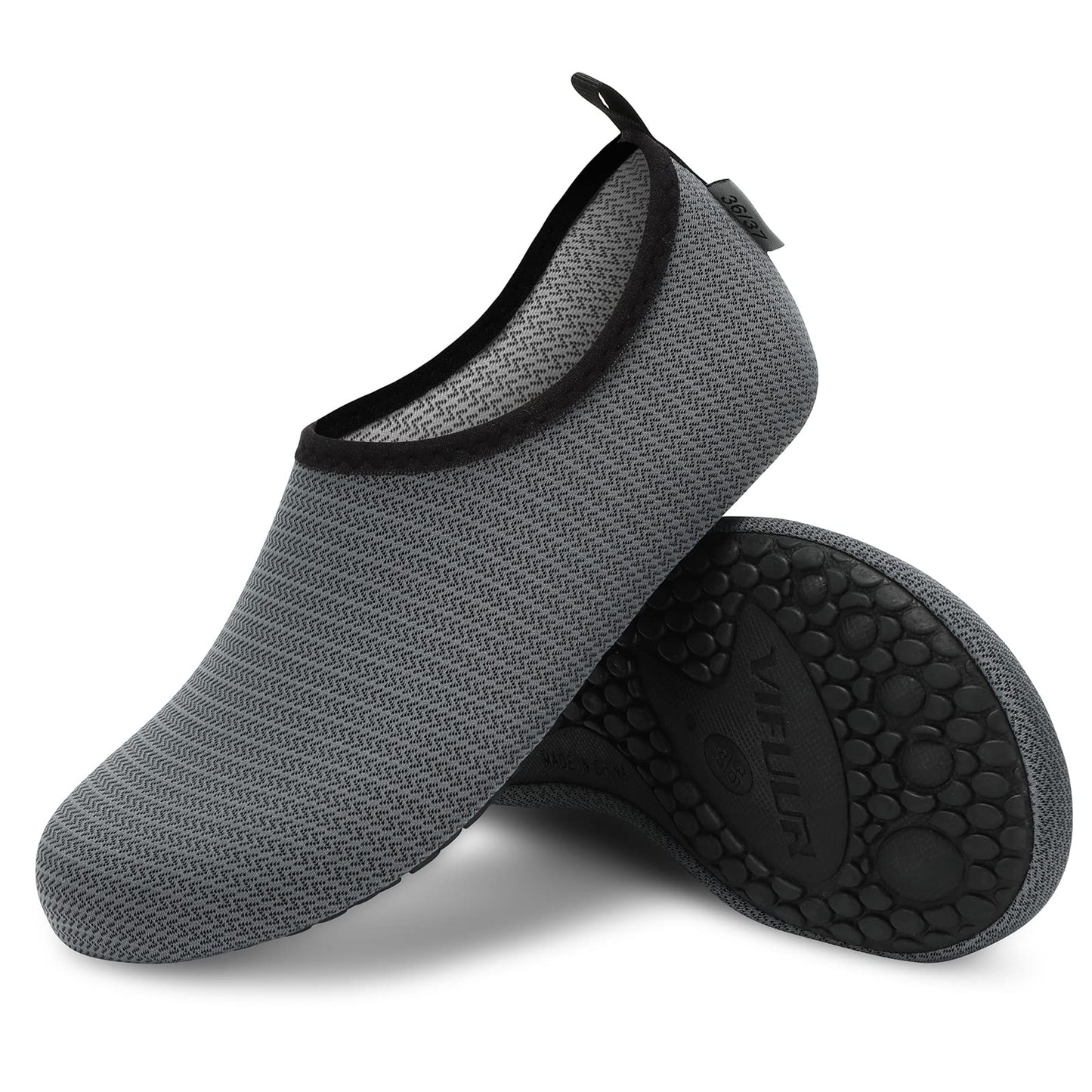 VIFUUR Water Sports Shoes Barefoot Quick-Dry Aqua Yoga Socks Slip-on for Men Women