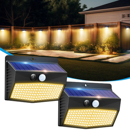 2-Pack Solar Security Lights – Motion Sensor, Waterproof