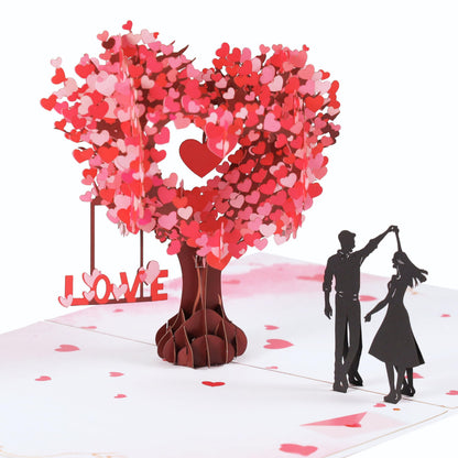Pop Up Anniversary Card, 3D Cards 6x8 inch
