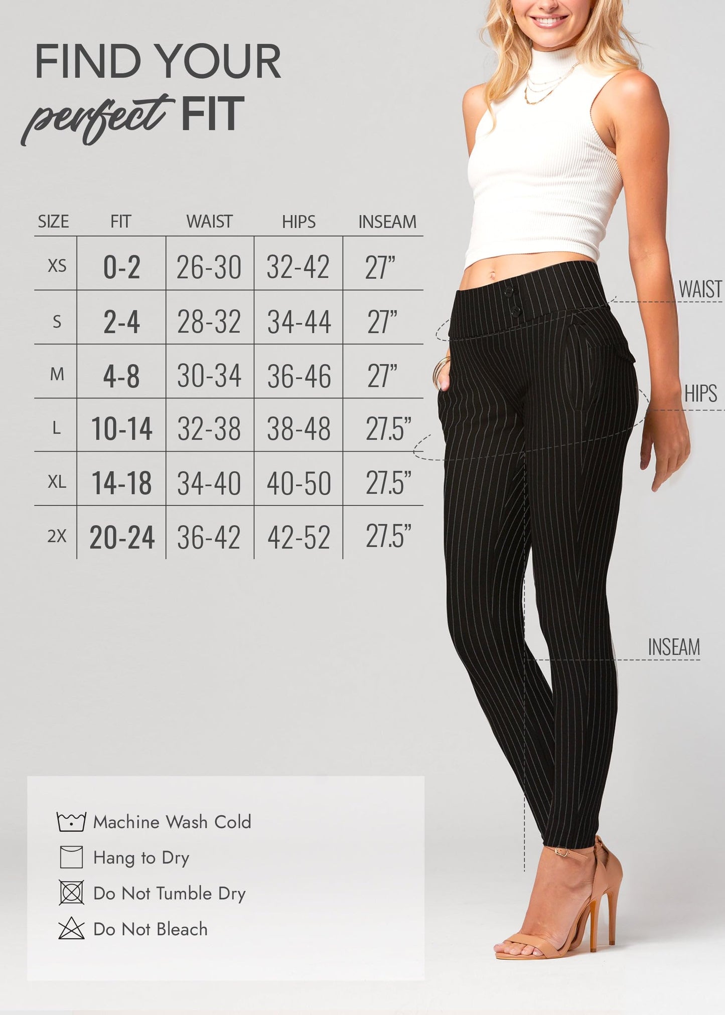 Conceited Dress Pants Women - Stretchy - Tummy Control - All Day Comfort Wear to Work - Womens Pants in Regular and Plus Size