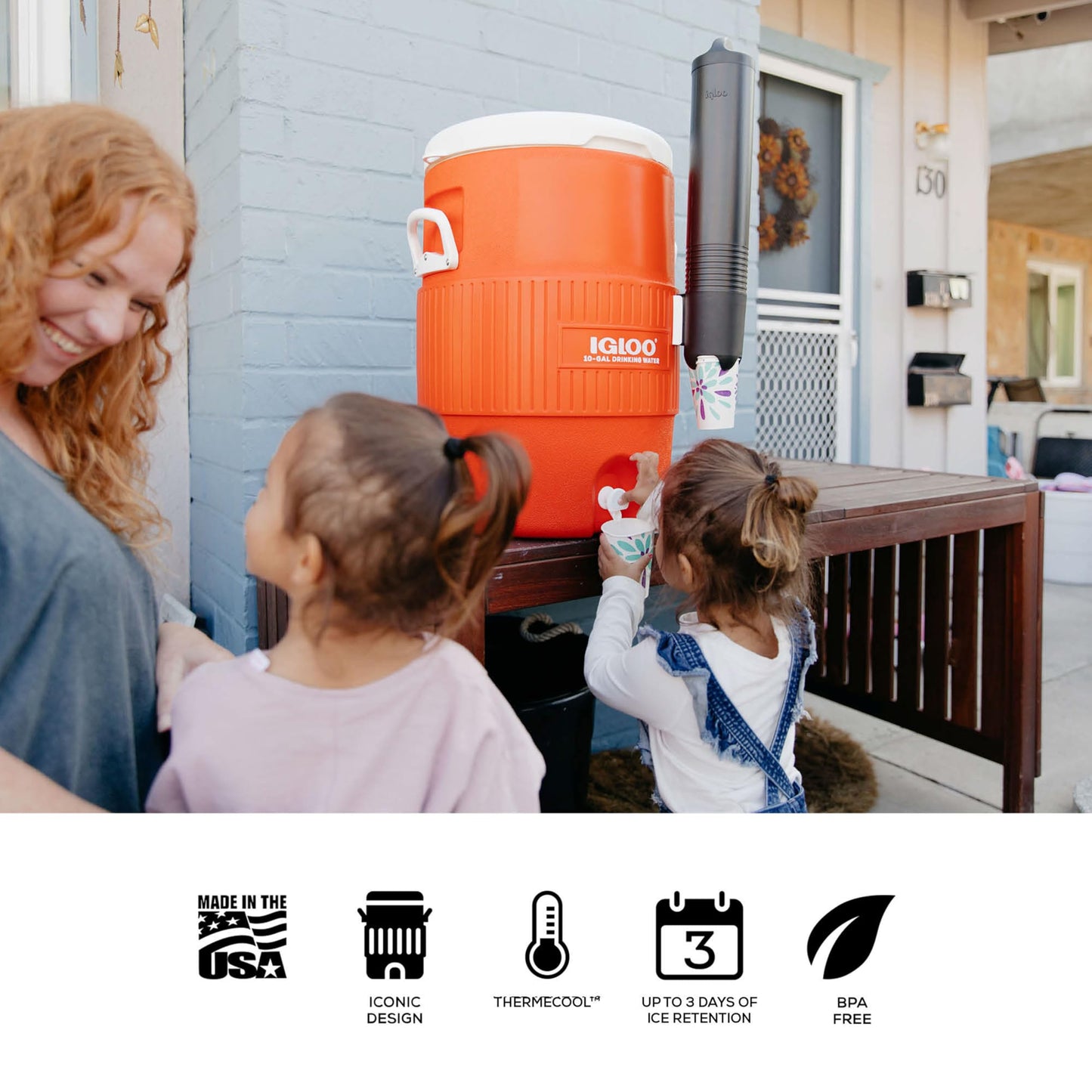 Igloo Sports Cooler | Insulated Beverage Dispenser with Spout |Portable Handwashing Station