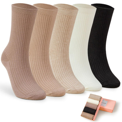 5 Pairs Fuzzy Soft Cozy Comfortable Socks for Women, Casual Sleep Comfy Socks, Perfect Warm Winter Gifts for Women