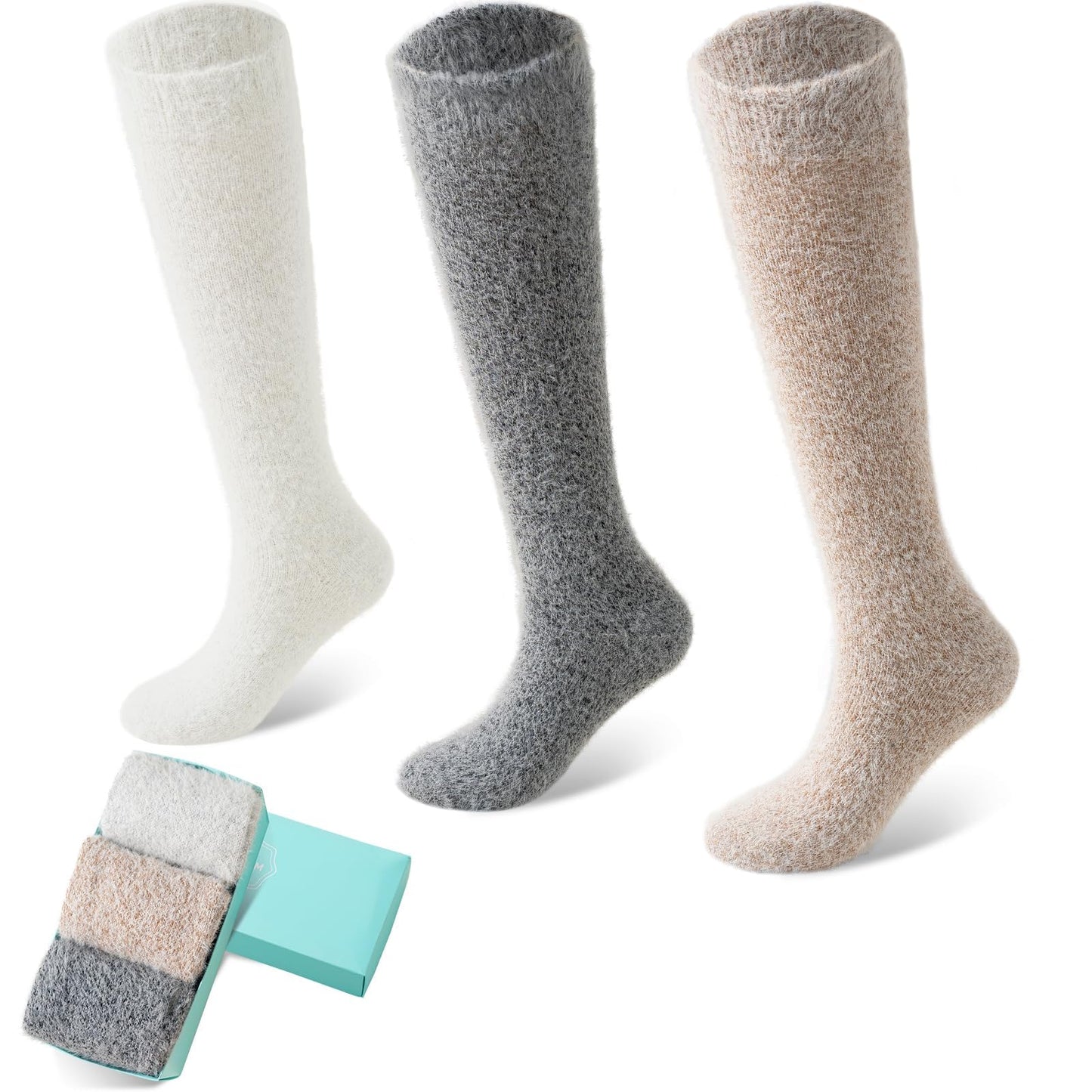 5 Pairs Fuzzy Soft Cozy Comfortable Socks for Women, Casual Sleep Comfy Socks, Perfect Warm Winter Gifts for Women