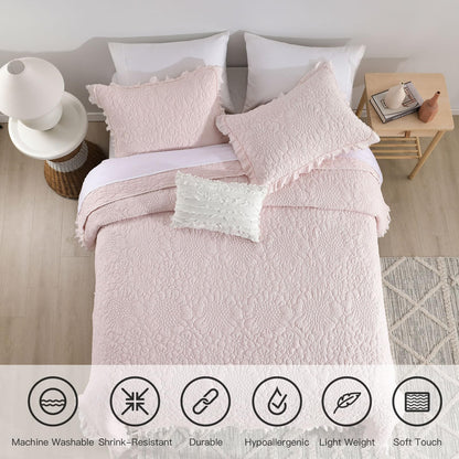 Multiple Colors & Sizes (Twin, Full/Queen, King) – Lightweight 3-Piece Microfiber Bedding