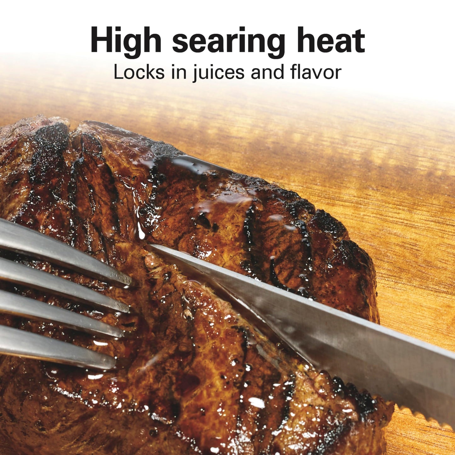 Electric Indoor Searing Grill – 118 sq. in., Viewing Window, Adjustable Temp to 450°F, Stainless Steel