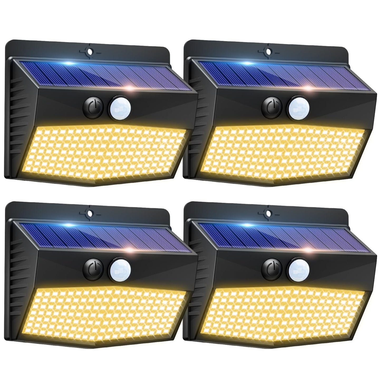 2-Pack Solar Security Lights – Motion Sensor, Waterproof