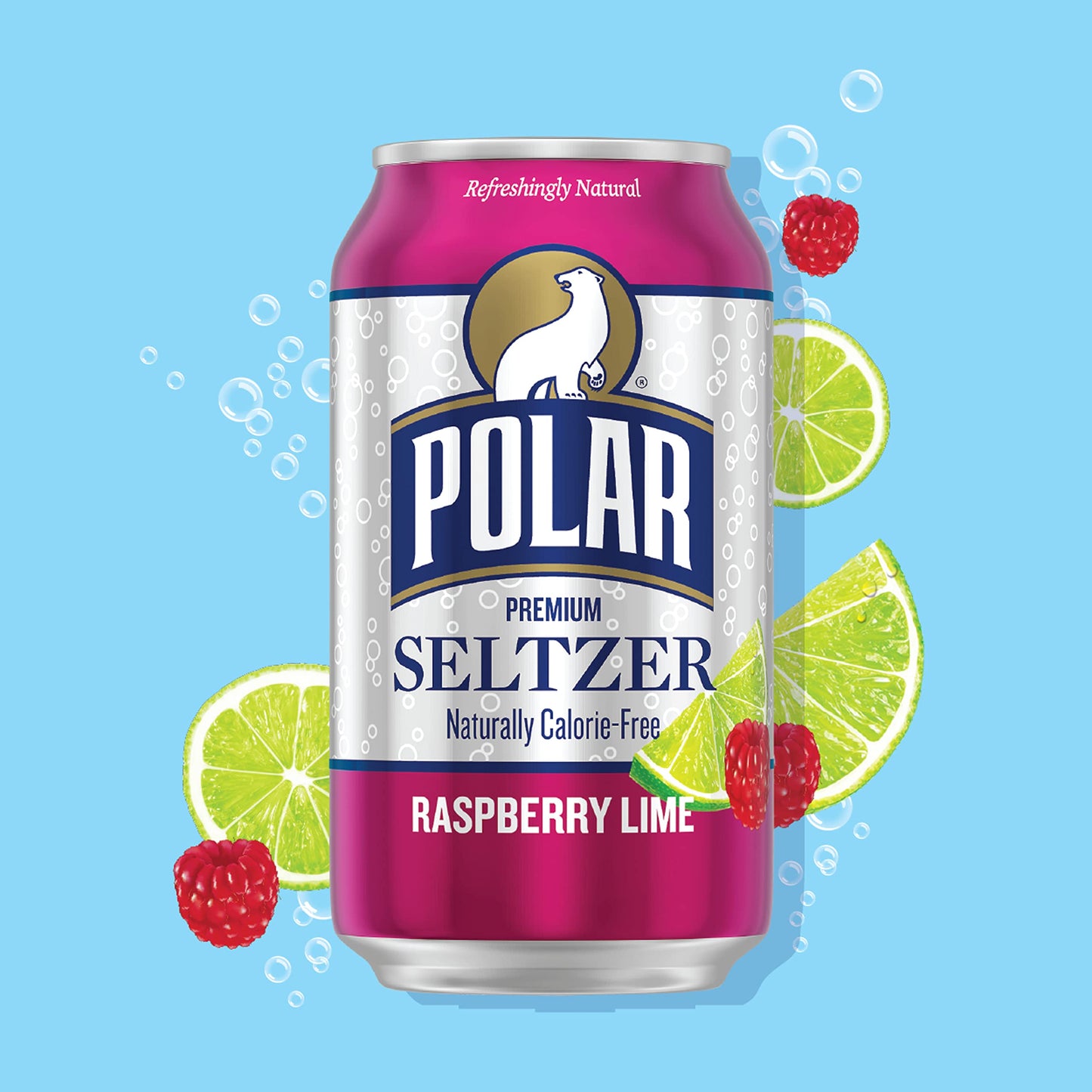 Polar Seltzer Water Original, 12 fl oz Dosen, 18er Packung 