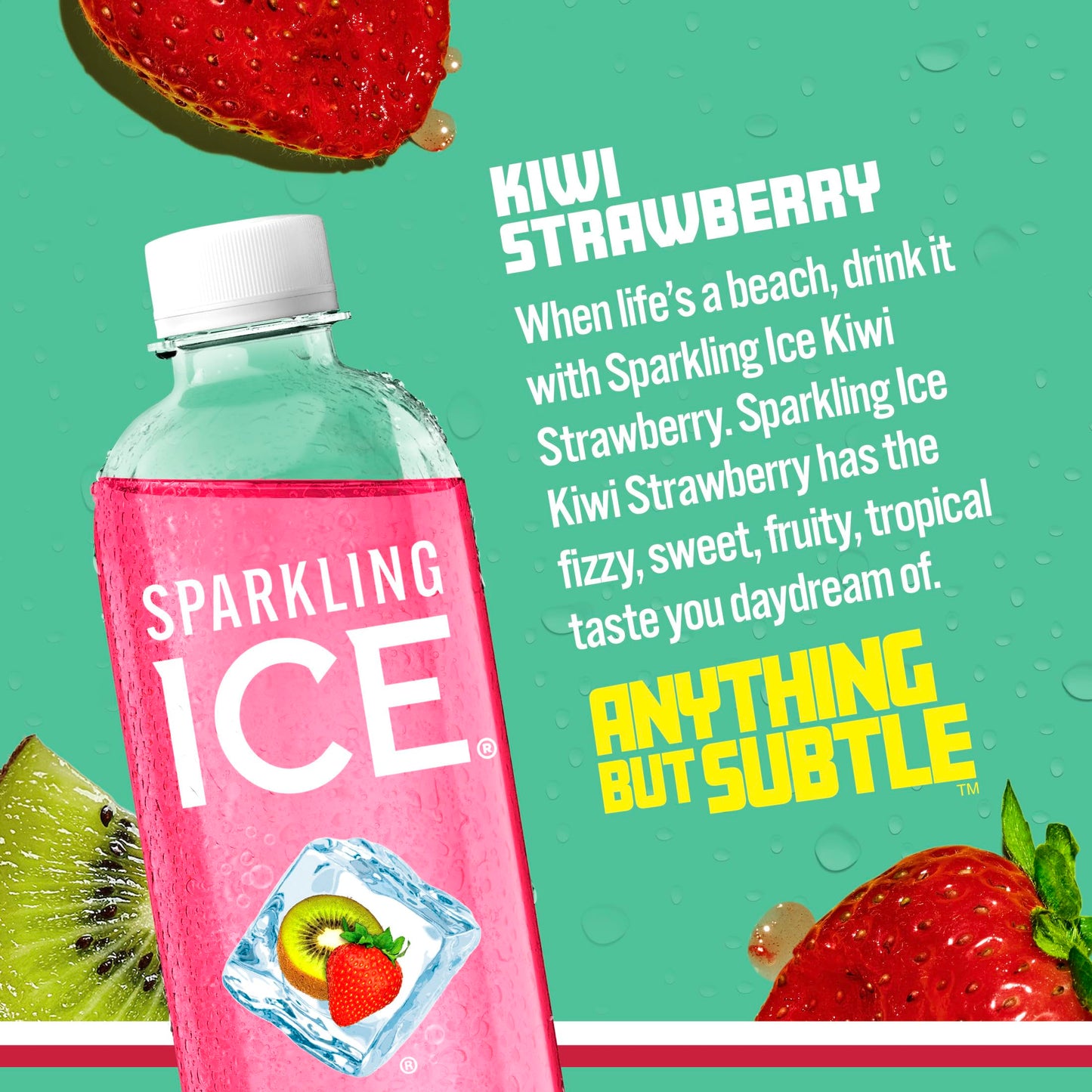 Sparkling Ice, eau pétillante à la cerise noire, eau aromatisée sans sucre, avec vitamines et antioxydants, boisson à faible teneur en calories, bouteilles de 17 fl oz (paquet de 12) 