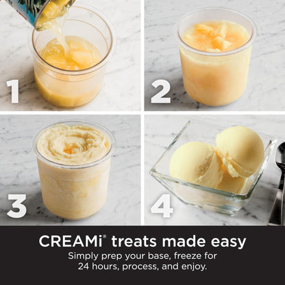 Ninja NC301 CREAMi Ice Cream Maker – 7 Programs, 2 Pint Containers, Lids
