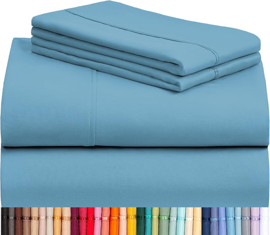 LClub Luxury 4-Piece Cooling Microfiber Sheet Set