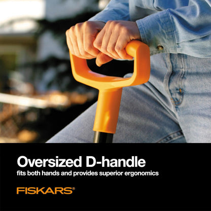 46 in Steel Flat Spade Garden Shovel with Ergonomic D-Handle