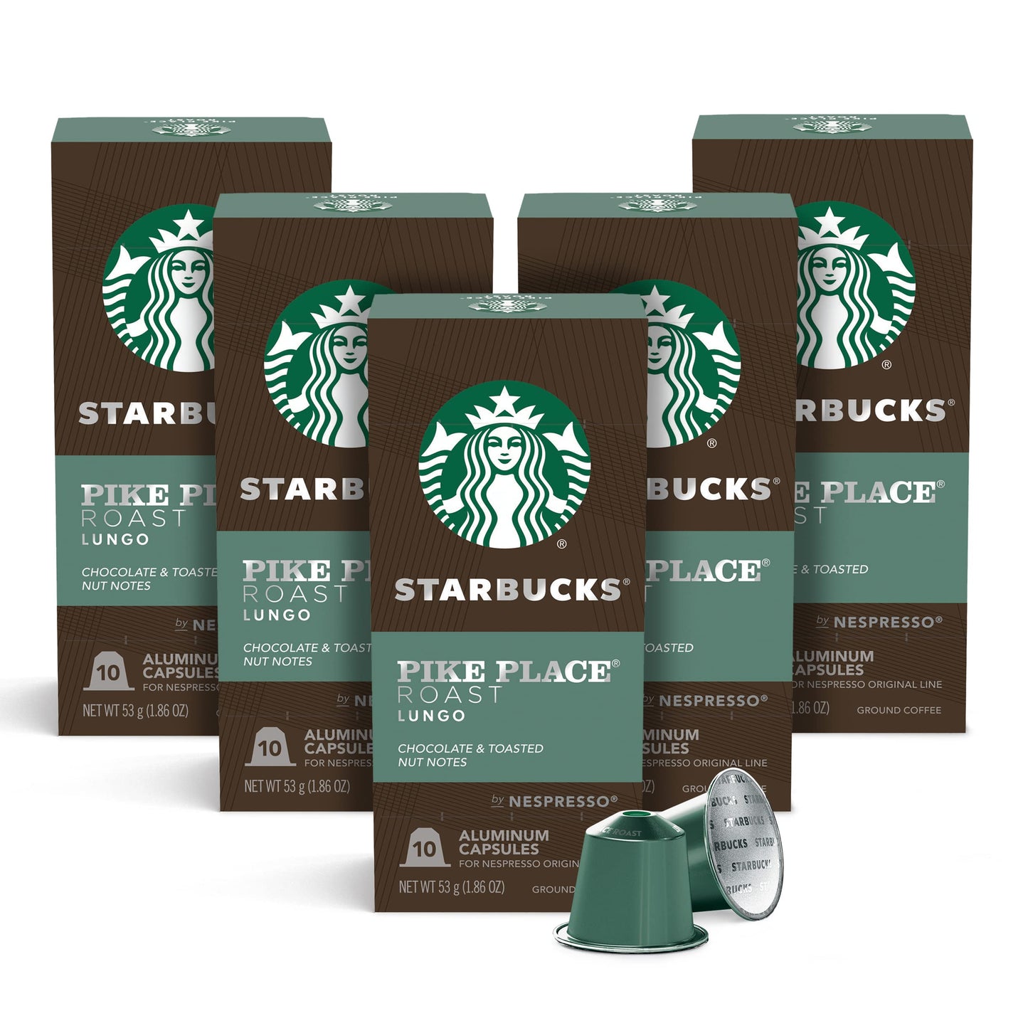 Starbucks by Nespresso Original Line Variety Pack Coffee, 50-count Espresso Pods