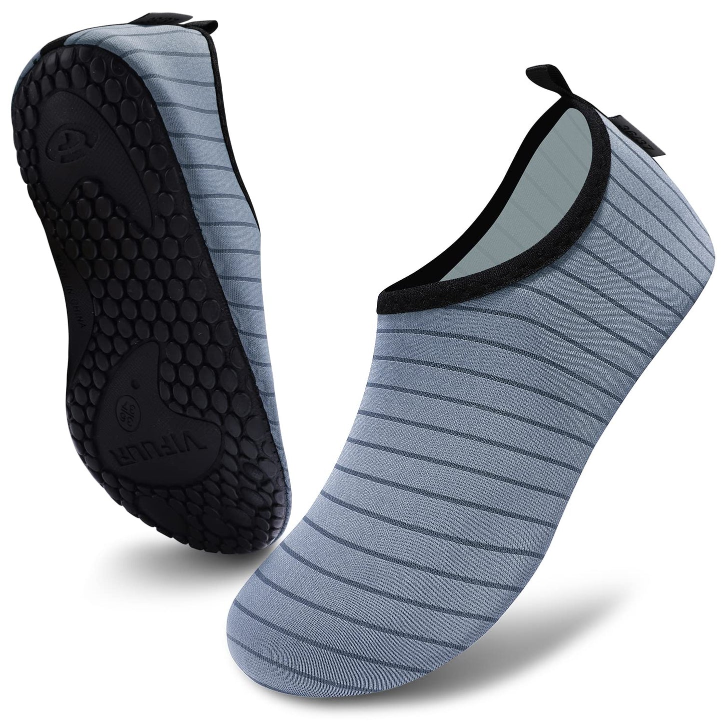 VIFUUR Wassersportschuhe Barfuß Schnelltrocknende Aqua-Yoga-Socken Slip-on für Männer Frauen