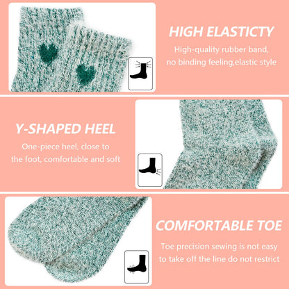 5 Pairs Fuzzy Soft Cozy Comfortable Socks for Women, Casual Sleep Comfy Socks, Perfect Warm Winter Gifts for Women