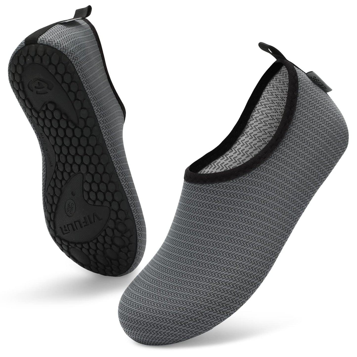 VIFUUR Wassersportschuhe Barfuß Schnelltrocknende Aqua-Yoga-Socken Slip-on für Männer Frauen