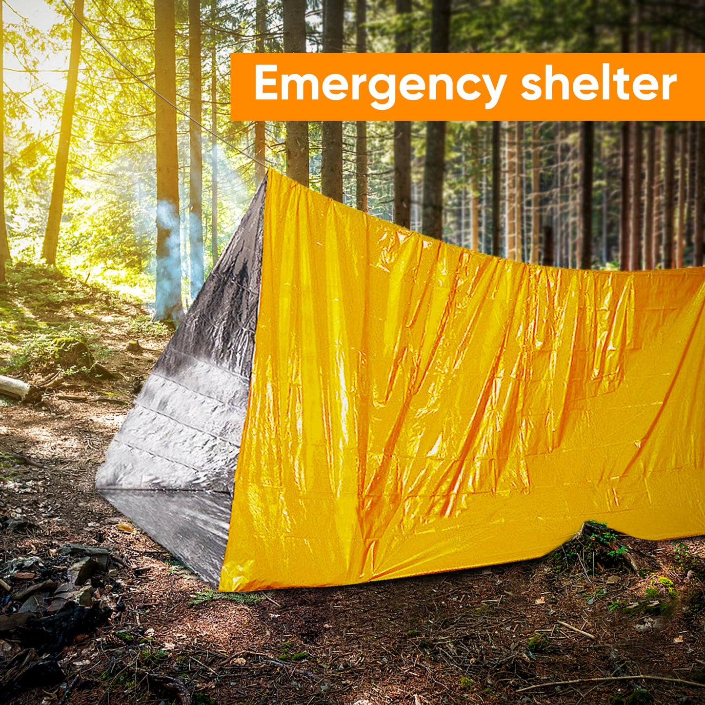 General Medi Emergency Blanket (12-Pack),Emergency Silver Foil Blanket– Perfect for Outdoors, Hiking, Survival, Marathons or First Aid