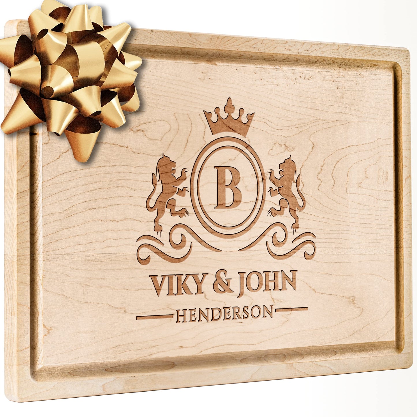 Personalized Walnut Cutting Board with Coasters, Mineral Oil and Gift Wrap Available - Customize Your Own Chopping Board Made in USA (Design 22, 3. Walnut 17"x11")