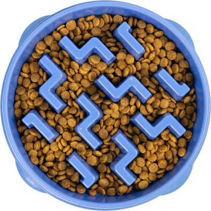 Slow Feeder Dog Bowl with Puzzle Maze, Non-Slip, Holds 4 Cups, Helps Prevent Bloat & Improve Digestion