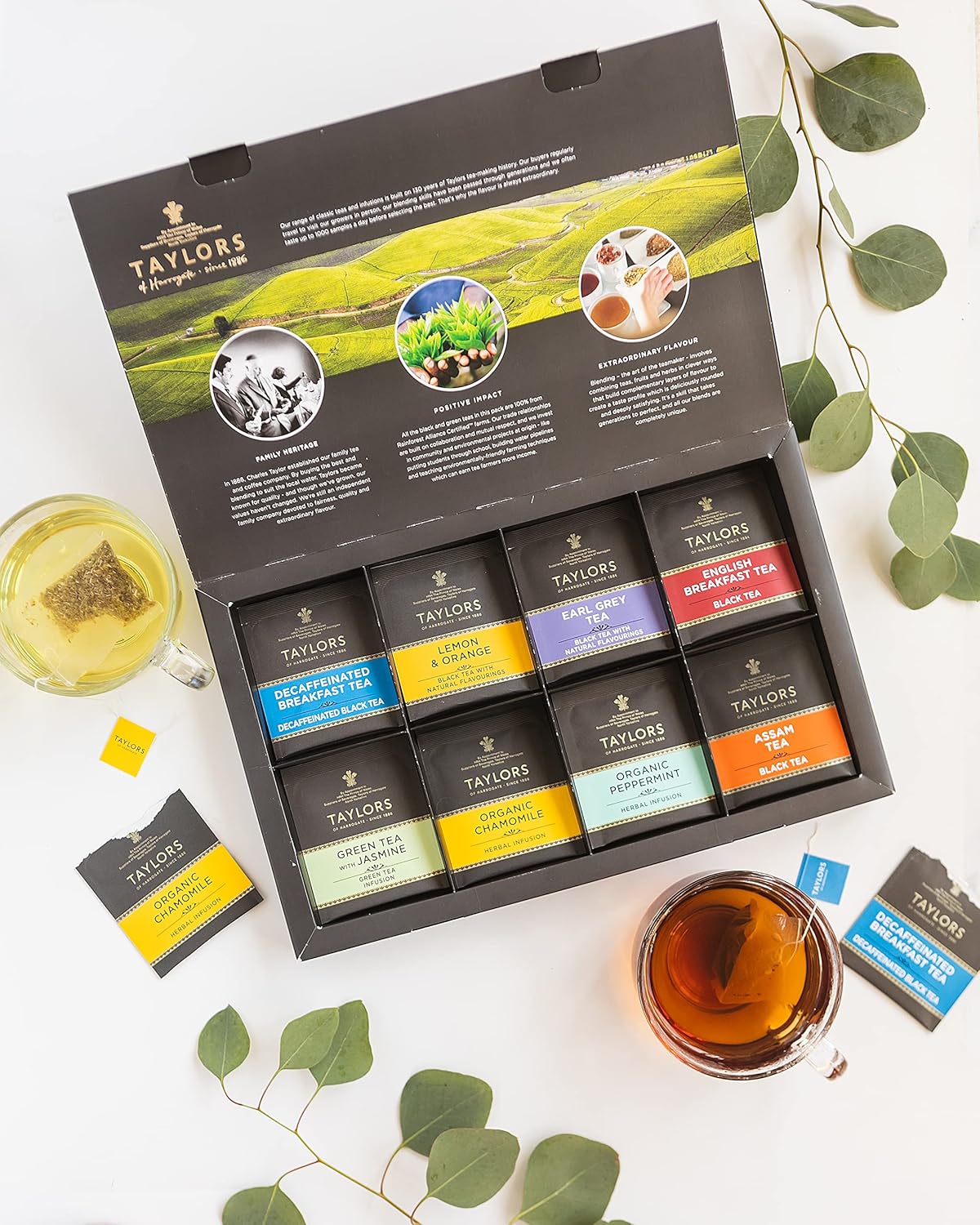 Coffret de thés de spécialité assortis Taylors of Harrogate, 48 unités (paquet de 1) 