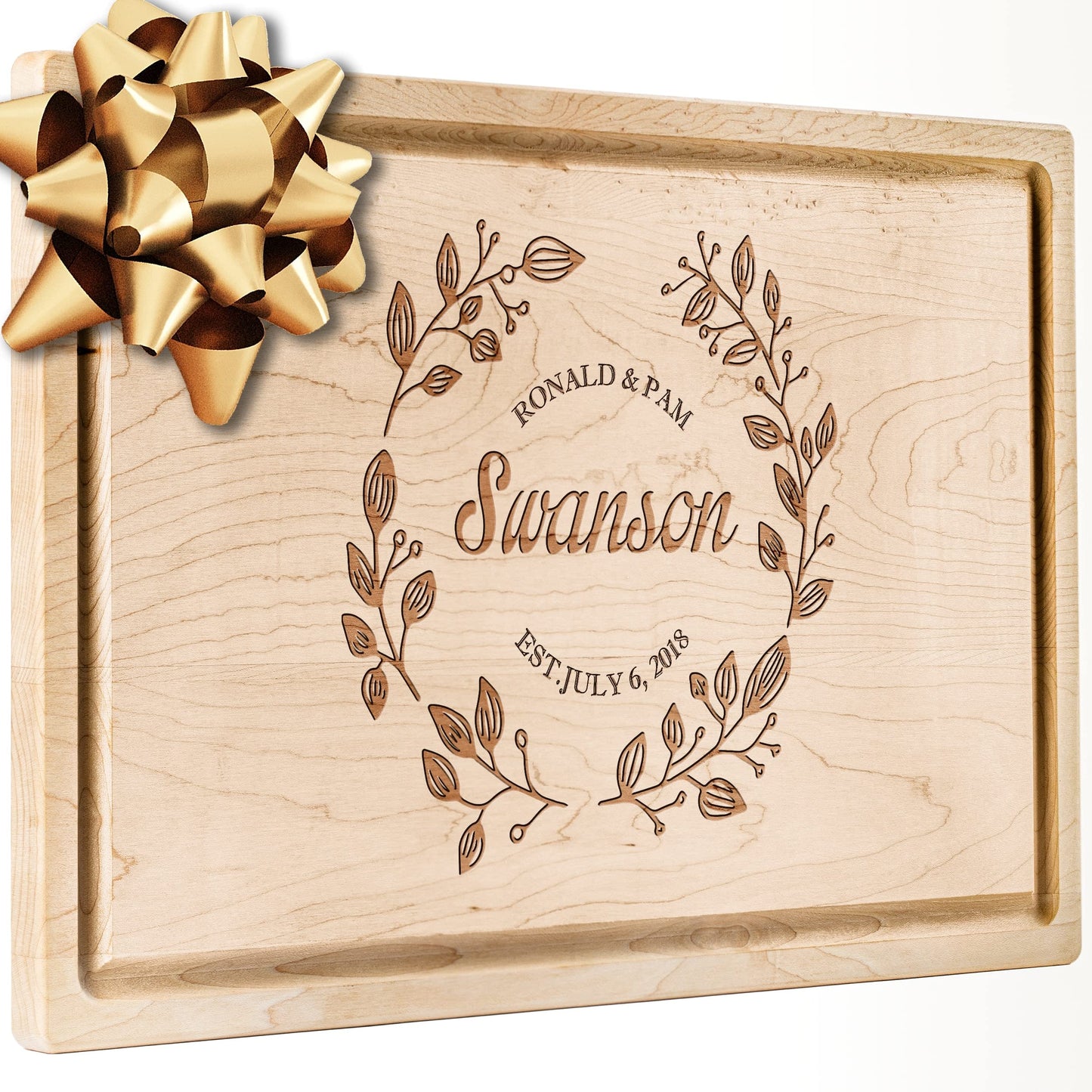 Personalized Walnut Cutting Board with Coasters, Mineral Oil and Gift Wrap Available - Customize Your Own Chopping Board Made in USA (Design 22, 3. Walnut 17"x11")