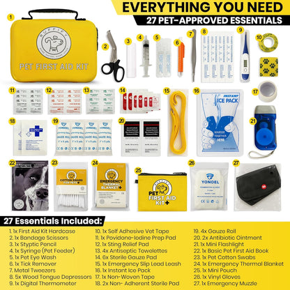 Dog First Aid Kit – 27 Essential Items Pet Emergency Kit