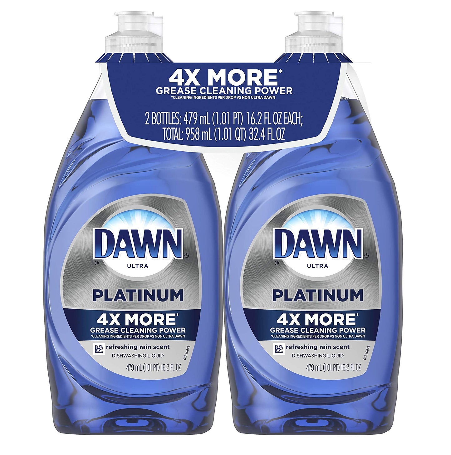 Dawn Platinum Dish Soap Liquid, Dishwashing Liquid, Grease Removal + Sponge Bundle