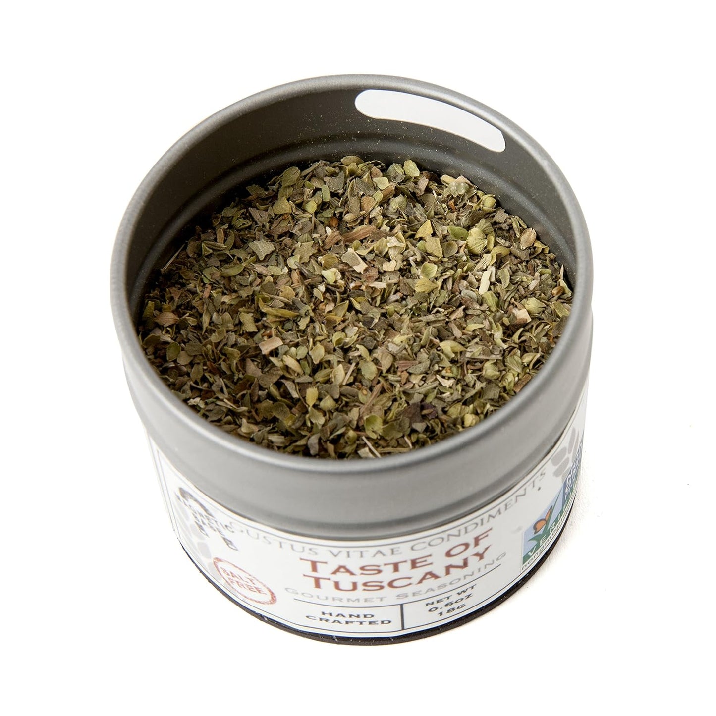 Gustus Vitae - Taste of Tuscany - Gourmet Seasoning - Non GMO - Artisanal Spices Blend - Magnetic Tin - Gourmet Spice Blend - Crafted in Small Batches - Hand Packed