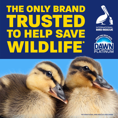 Dawn Platinum Dish Soap Liquid, Dishwashing Liquid, Grease Removal + Sponge Bundle