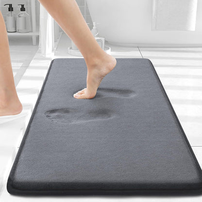 Smiry Memory Foam Bath Mat – Ultra Soft, Absorbent, Non-Slip Rug for Bathroom