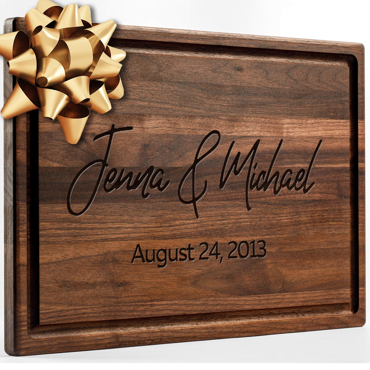 Personalized Walnut Cutting Board with Coasters, Mineral Oil and Gift Wrap Available - Customize Your Own Chopping Board Made in USA (Design 22, 3. Walnut 17"x11")