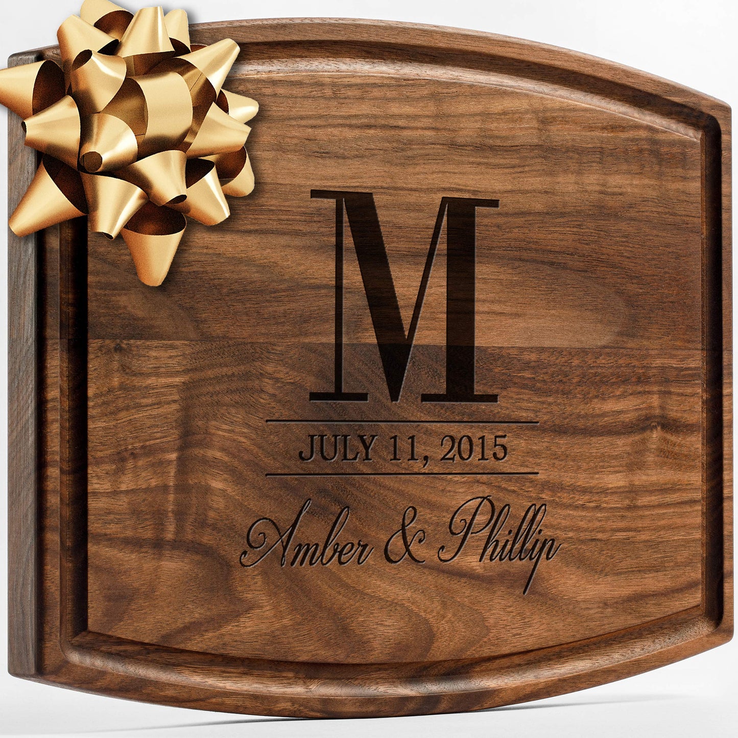 Personalized Walnut Cutting Board with Coasters, Mineral Oil and Gift Wrap Available - Customize Your Own Chopping Board Made in USA (Design 22, 3. Walnut 17"x11")