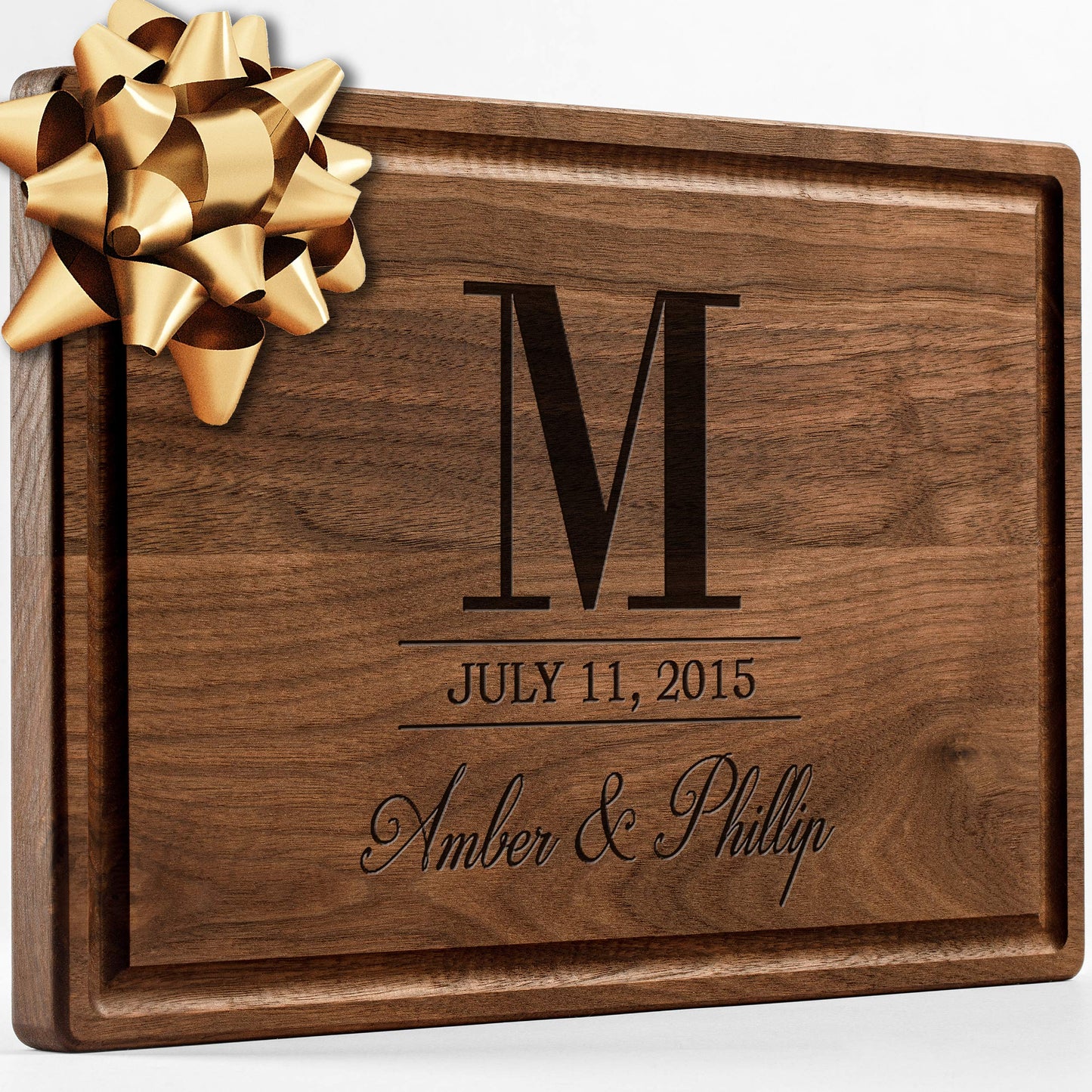 Personalized Walnut Cutting Board with Coasters, Mineral Oil and Gift Wrap Available - Customize Your Own Chopping Board Made in USA (Design 22, 3. Walnut 17"x11")