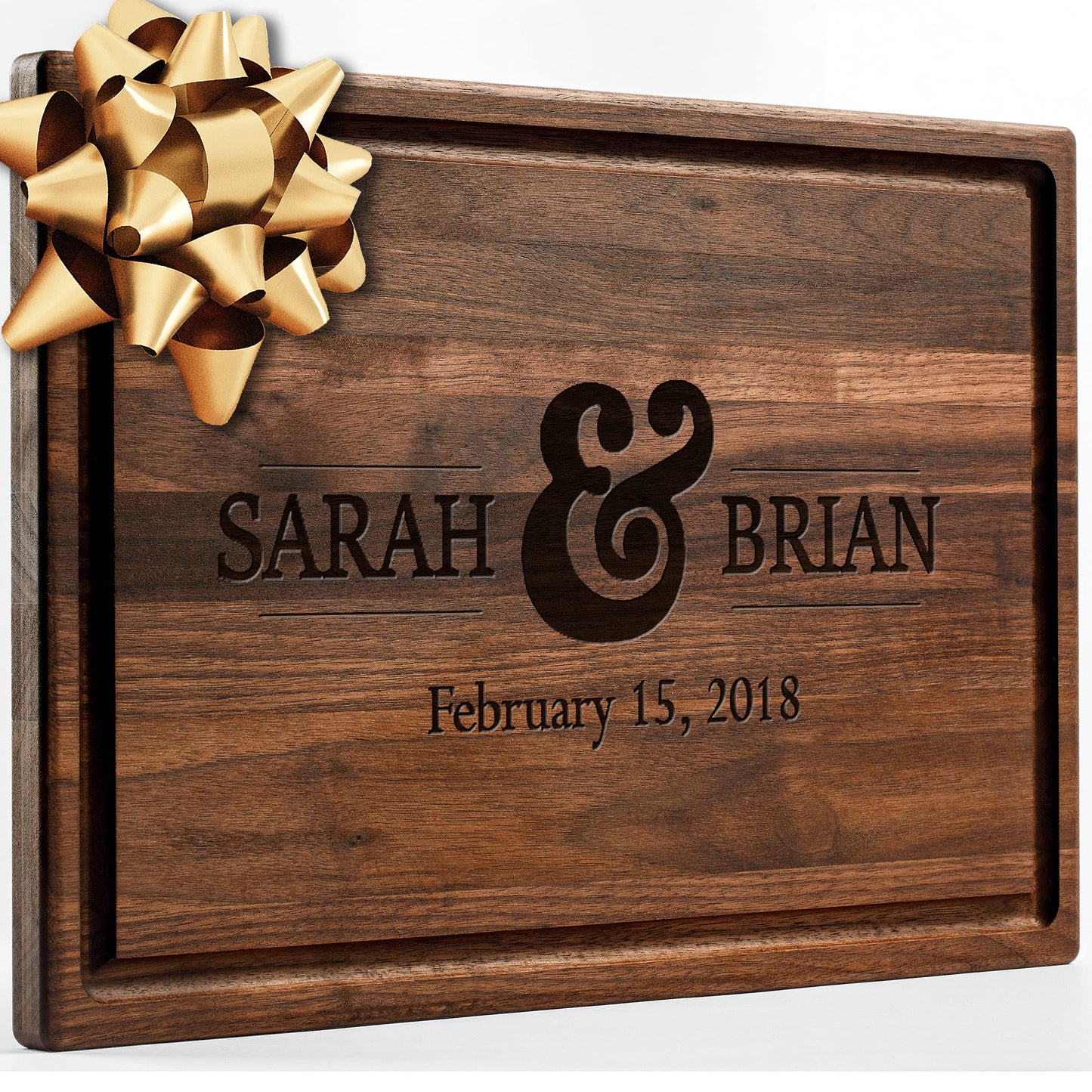 Personalized Walnut Cutting Board with Coasters, Mineral Oil and Gift Wrap Available - Customize Your Own Chopping Board Made in USA (Design 22, 3. Walnut 17"x11")