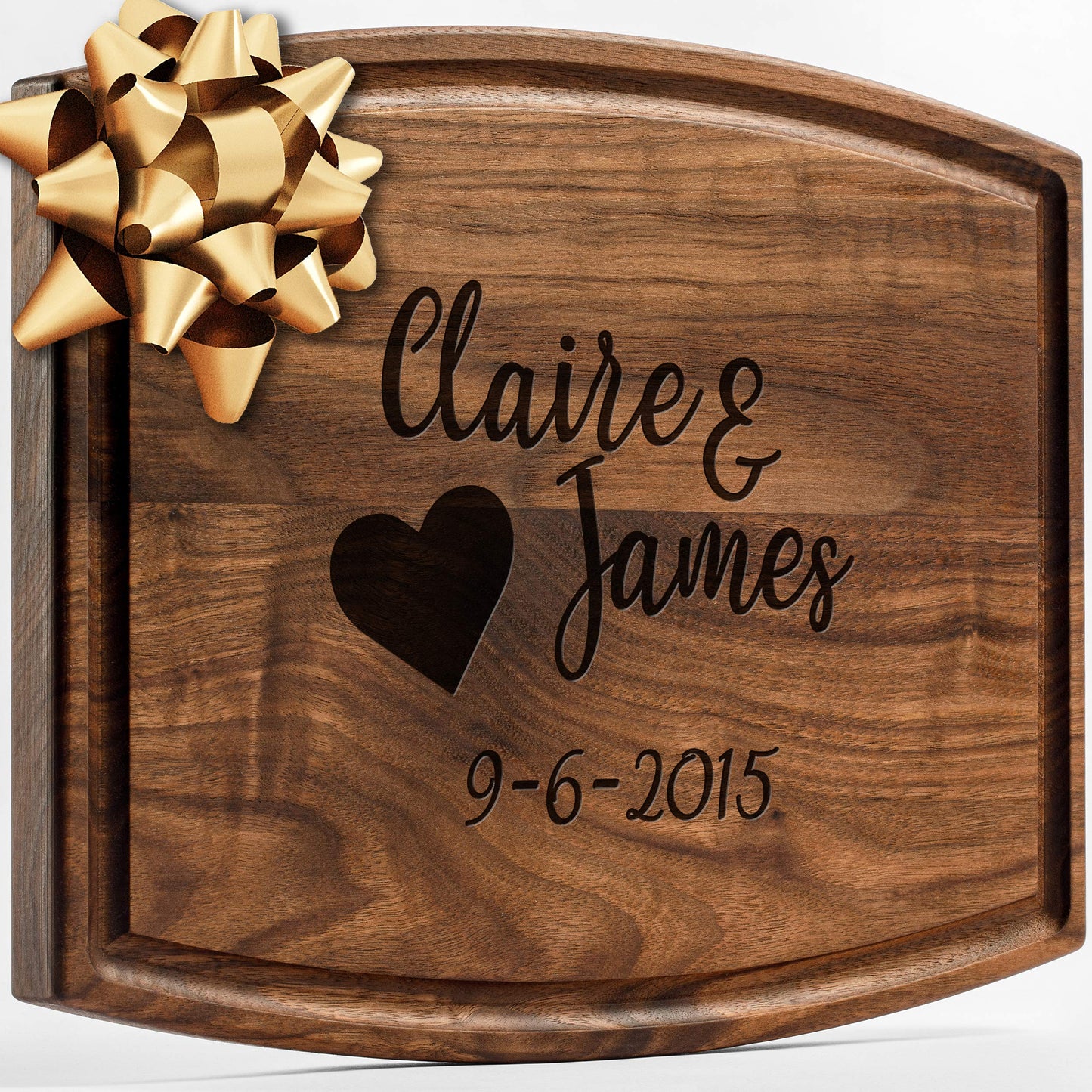 Personalized Walnut Cutting Board with Coasters, Mineral Oil and Gift Wrap Available - Customize Your Own Chopping Board Made in USA (Design 22, 3. Walnut 17"x11")