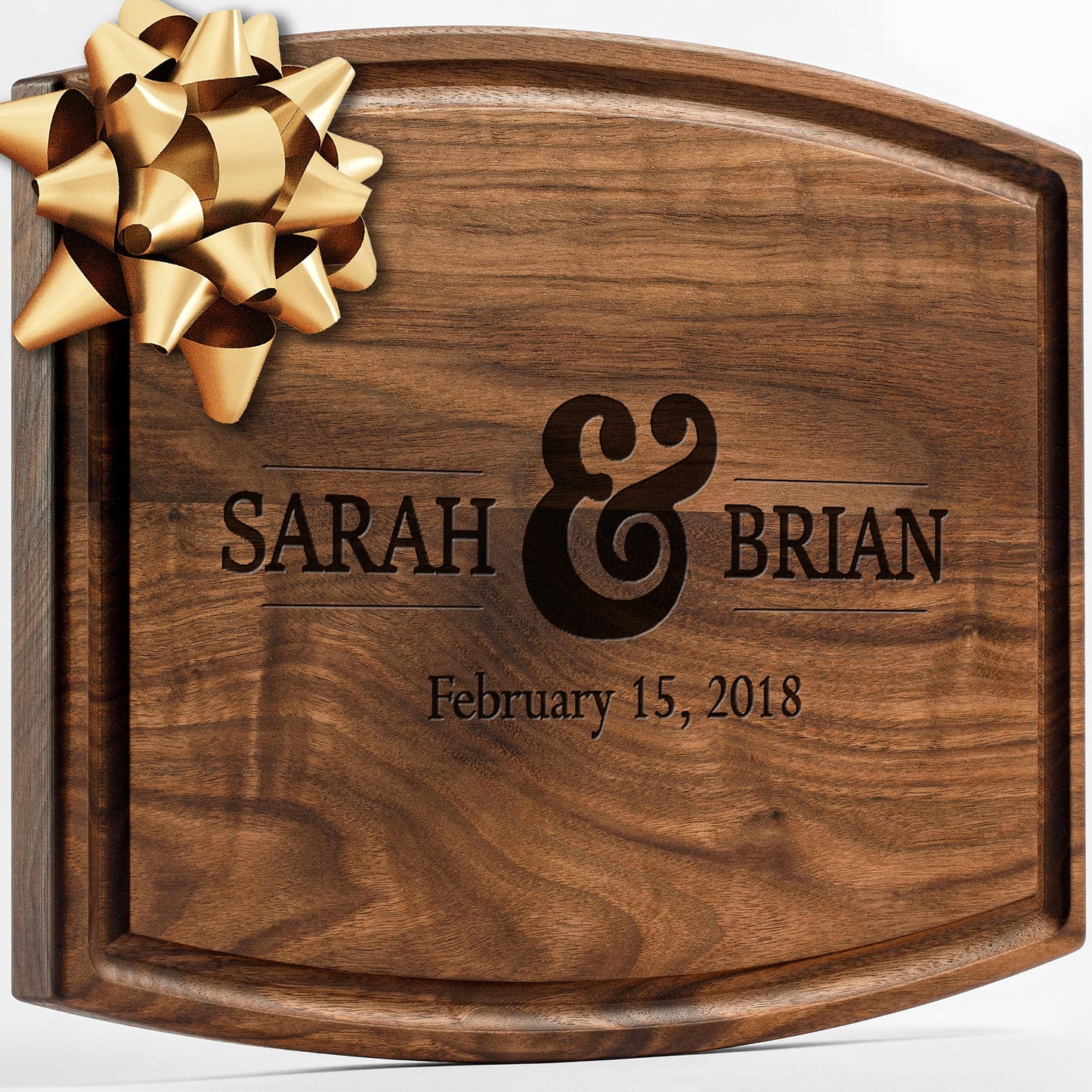 Personalized Walnut Cutting Board with Coasters, Mineral Oil and Gift Wrap Available - Customize Your Own Chopping Board Made in USA (Design 22, 3. Walnut 17"x11")