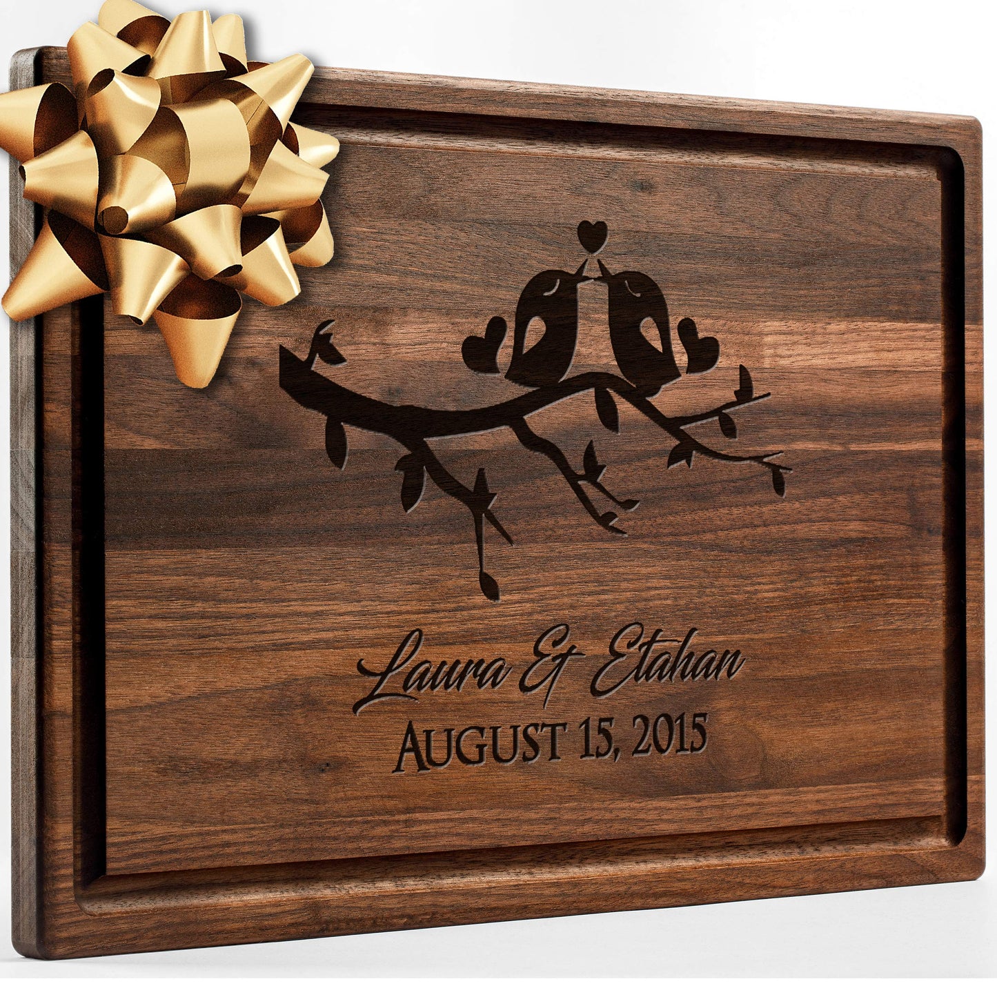 Personalized Walnut Cutting Board with Coasters, Mineral Oil and Gift Wrap Available - Customize Your Own Chopping Board Made in USA (Design 22, 3. Walnut 17"x11")