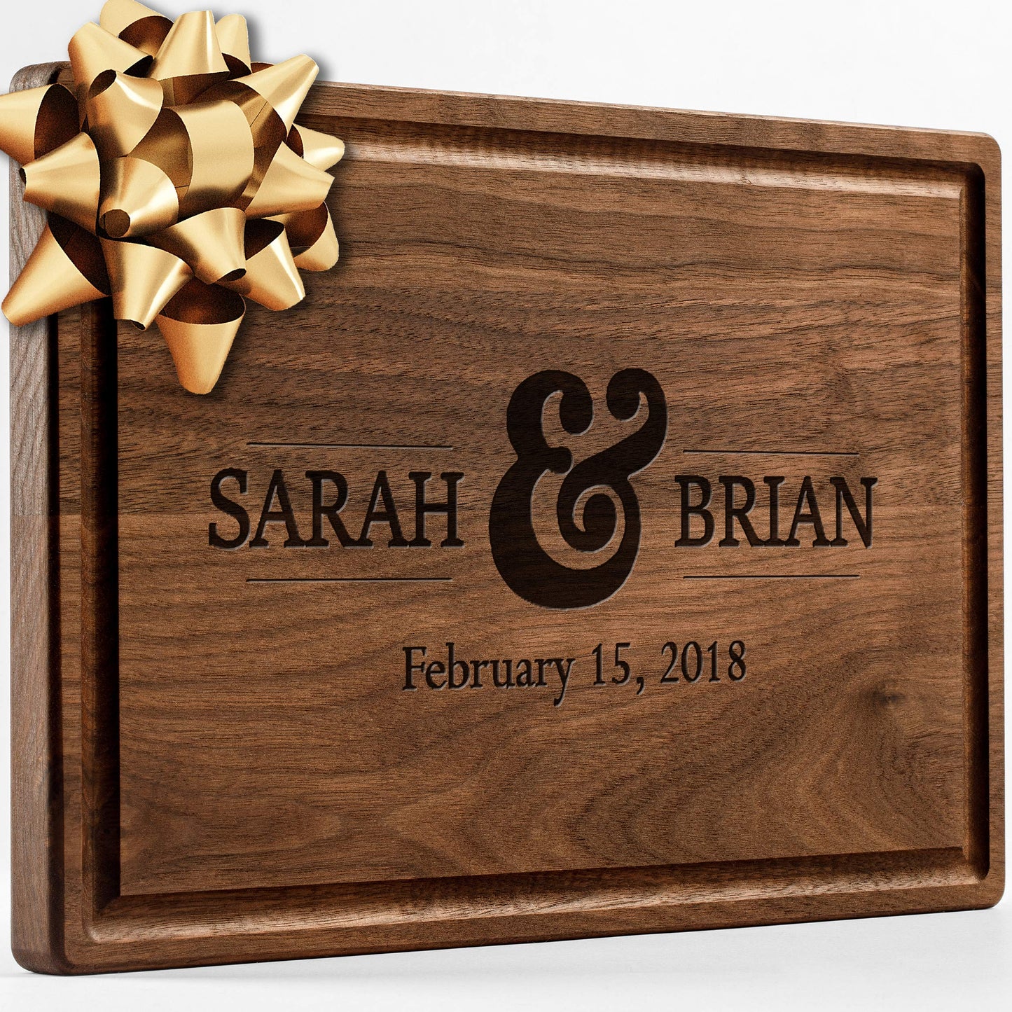 Personalized Walnut Cutting Board with Coasters, Mineral Oil and Gift Wrap Available - Customize Your Own Chopping Board Made in USA (Design 22, 3. Walnut 17"x11")