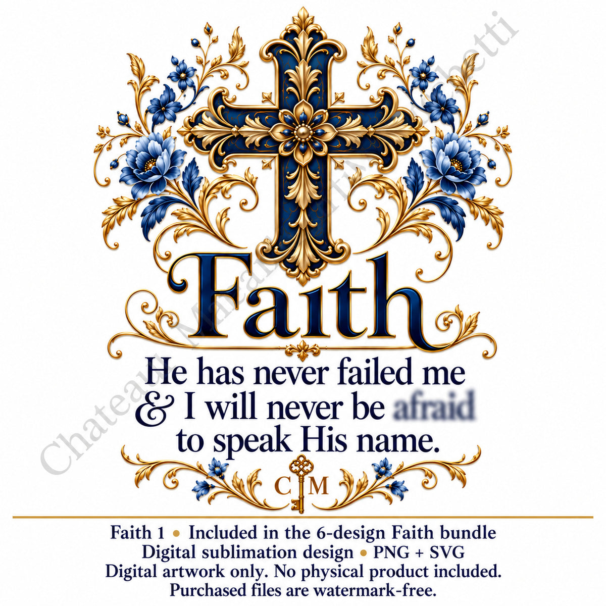 Faith Inspirational Sublimation Bundle | 6 Designs | PNG + SVG