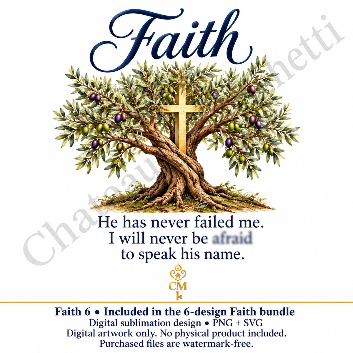 Faith Inspirational Sublimation Bundle | 6 Designs | PNG + SVG