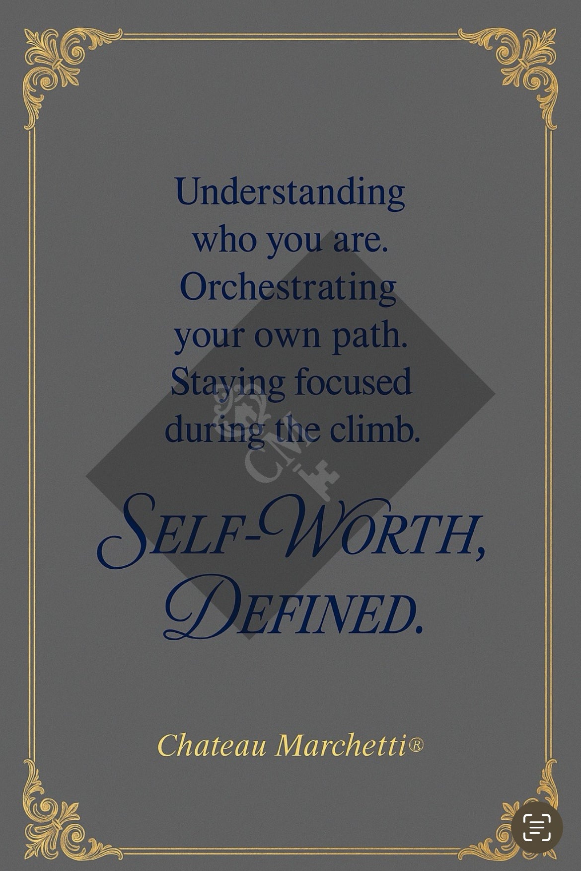 Digital Inspirational Artwork – Self-Worth, Defined. | Chateau Marchetti® | Perfect for Wall Art, Apparel, Drinkware & More