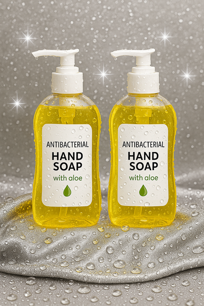 2-Pack Antibacterial Hand Soap with Aloe – 11oz Bottles (Curated Scents)
