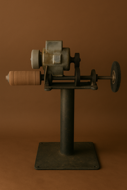 Local pickup only (Stony Point, NC) - Vintage Industrial Bench Grinder / Buffer on Pedestal Stand – Heavy Duty