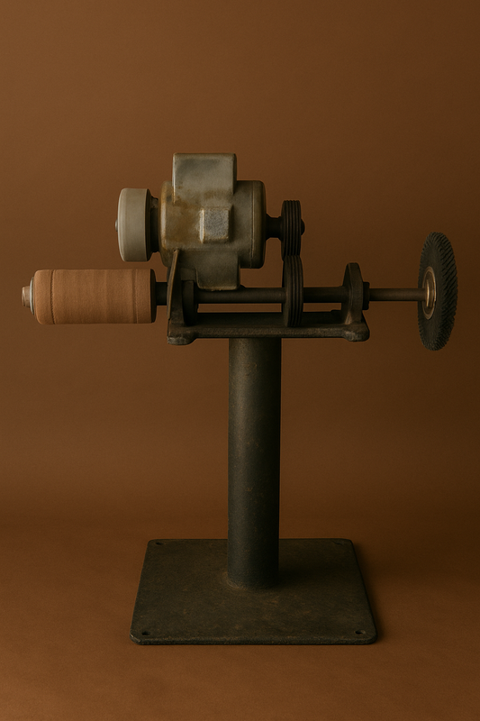 Local pickup only (Stony Point, NC) - Vintage Industrial Bench Grinder / Buffer on Pedestal Stand – Heavy Duty