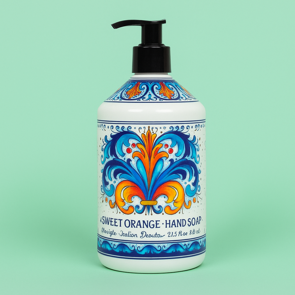 Perugia Italian Deruta Hand Soap – 21.5 fl oz – Single Bottle – Pick Your Scent!