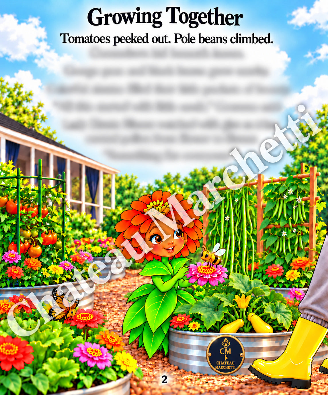 Lady Zinnia Bloom’s Little Pockets of Beauty | Children’s Gardening eBook | Illustrated PDF