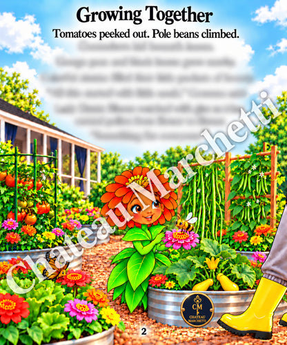 Lady Zinnia Bloom’s Little Pockets of Beauty | Children’s Gardening eBook | Illustrated PDF
