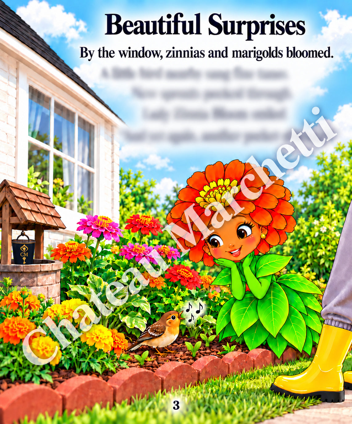 Lady Zinnia Bloom’s Little Pockets of Beauty | Children’s Gardening eBook | Illustrated PDF