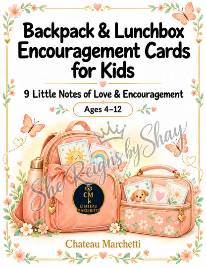 Soccer Backpack & Lunchbox Encouragement Cards for Kids | 9 Printable Notes | Choose Your Color