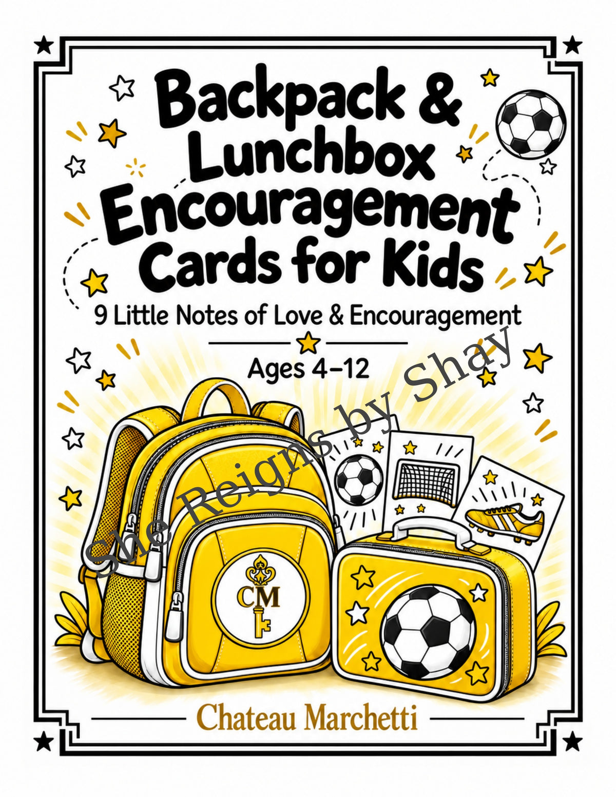 Soccer Backpack & Lunchbox Encouragement Cards for Kids | 9 Printable Notes | Choose Your Color